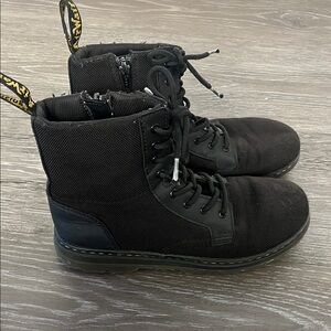 Dr. Martens Black Kids Lace-Up Boots
